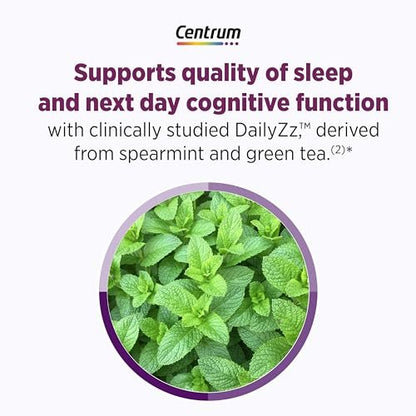 Centrum Restful Sleep Wechseljahre Unterstützung Tabletten – mit klinisch geprüftem DailyZz und geniVida, 28 Stück