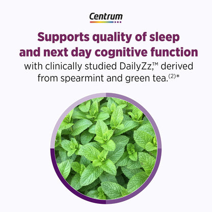Centrum Restful Sleep Wechseljahre Unterstützung Tabletten – mit klinisch geprüftem DailyZz und geniVida, 28 Stück