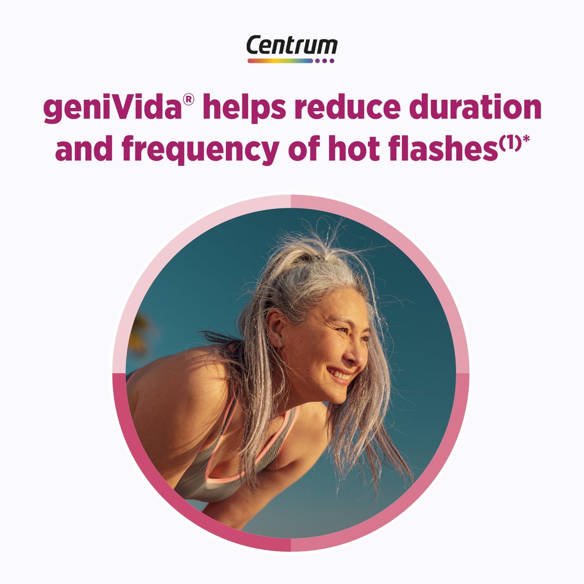Centrum Complete Multivitamin Supplement + Hitzewallungen-Unterstützung für die Wechseljahre, mit klinisch untersuchtem geniVida, 30 Tabletten