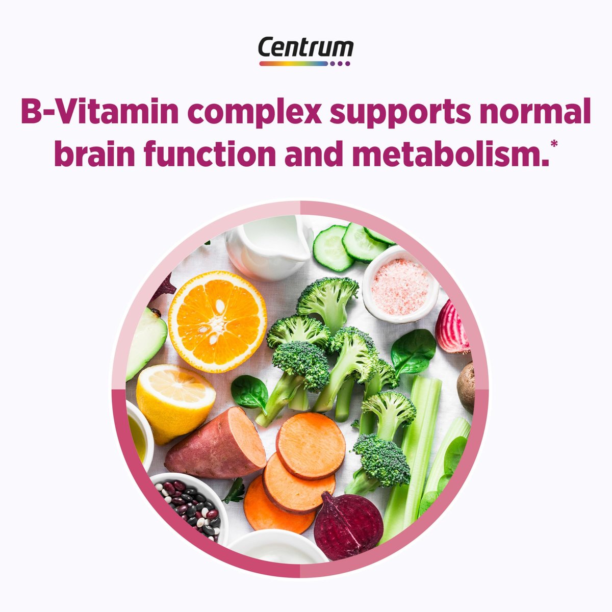 Centrum Complete Multivitamin Supplement + Hitzewallungen-Unterstützung für die Wechseljahre, mit klinisch untersuchtem geniVida, 30 Tabletten