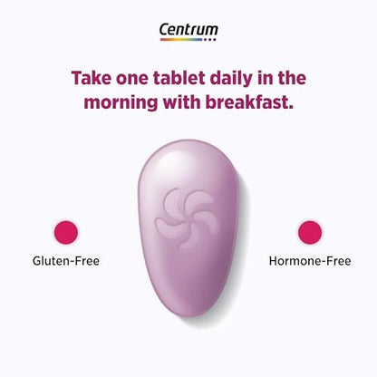 Centrum Complete Multivitamin Supplement + Hitzewallungen-Unterstützung für die Wechseljahre, mit klinisch untersuchtem geniVida, 30 Tabletten