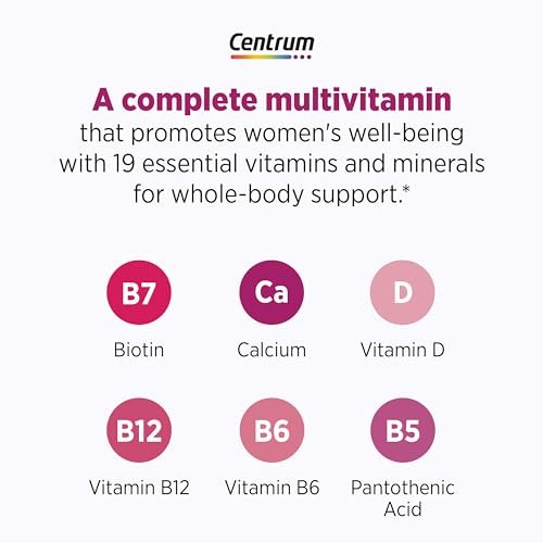 Centrum Complete Multivitamin Supplement + Hitzewallungen-Unterstützung für die Wechseljahre, mit klinisch untersuchtem geniVida, 30 Tabletten