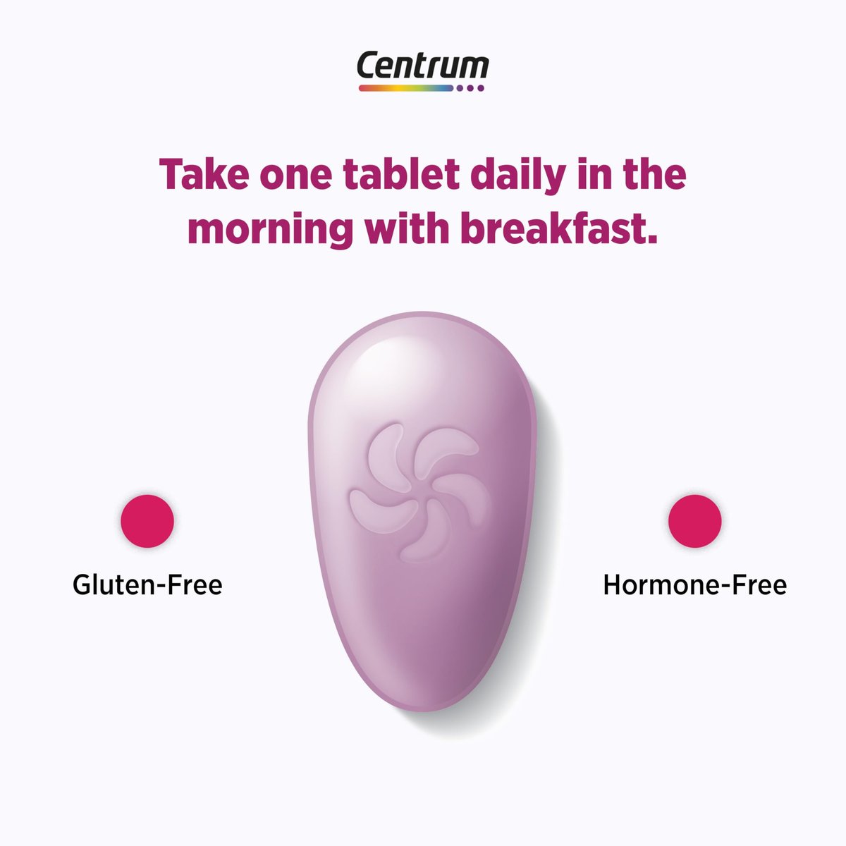 Centrum Complete Multivitamin Supplement + Hitzewallungen-Unterstützung für die Wechseljahre, mit klinisch untersuchtem geniVida, 30 Tabletten