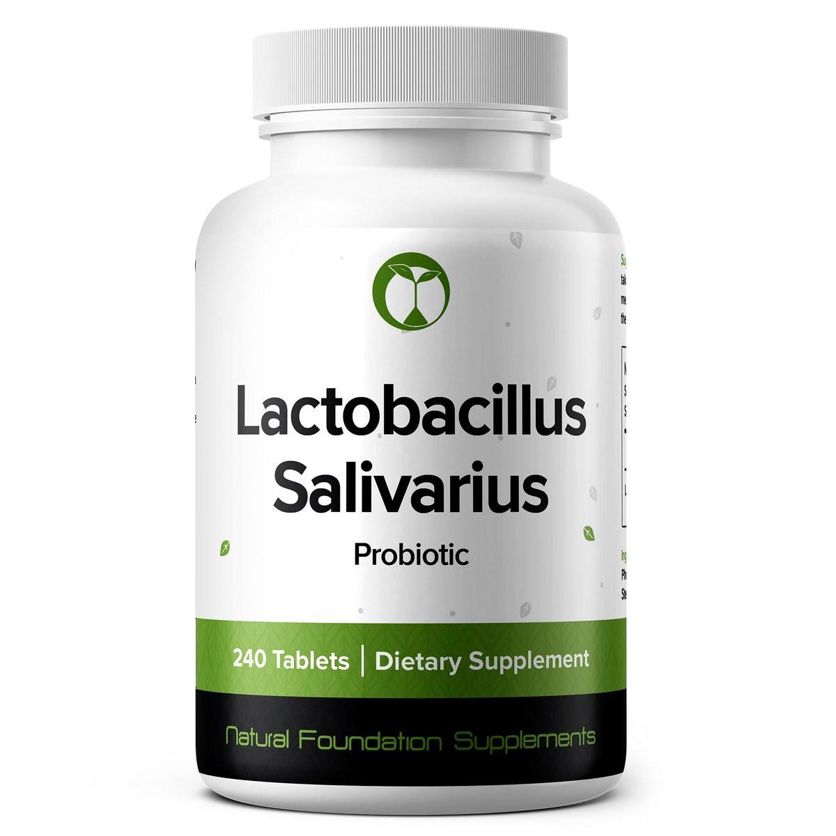 Lactobacillus Salivarius Probiotikum 240 Tabletten (4-Monats-Vorrat) – Erforschter Stamm LS97 – 3 Milliarden KBE – Unterstützung für Verdauungs- & Mundgesundheit – GMP-zertifiziert