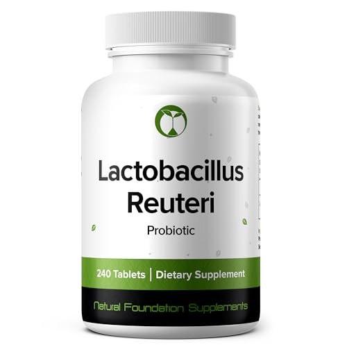 Lactobacillus Reuteri Probiotikum 240 Tabletten (4 Monate Vorrat) – Forschungsstamm LR08 – 3 Milliarden KBE – Verdauungsgesundheit & Darmkomfort – GMP-zertifiziert