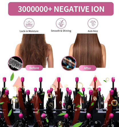 Dual-Voltage-Haartrocknerbürste für Europareisen: 120V-240V One Step Haartrockner und Styler, professionelle Föhnbürste mit Ionen-Technologie gegen Frizz
