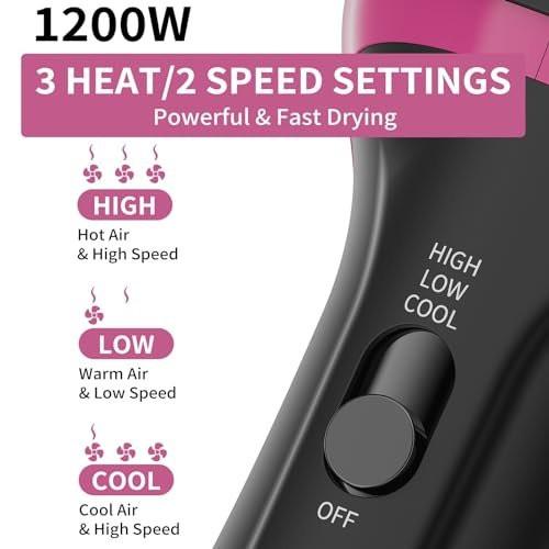 Dual-Voltage-Haartrocknerbürste für Europareisen: 120V-240V One Step Haartrockner und Styler, professionelle Föhnbürste mit Ionen-Technologie gegen Frizz