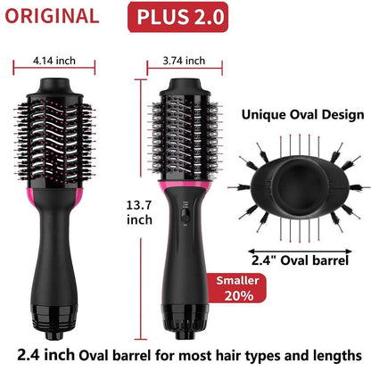 Dual-Voltage-Haartrocknerbürste für Europareisen: 120V-240V One Step Haartrockner und Styler, professionelle Föhnbürste mit Ionen-Technologie gegen Frizz