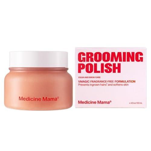 VMAGIC von Medicine Mama's Apothecary – Natürliches Zucker-Peeling zur Vorbereitung auf die Körperpflege – Hilft eingewachsenen Haaren vorzubeugen – Nach der Pflege für Brazilian Wax & Bikini-Rasur – 4,5 oz