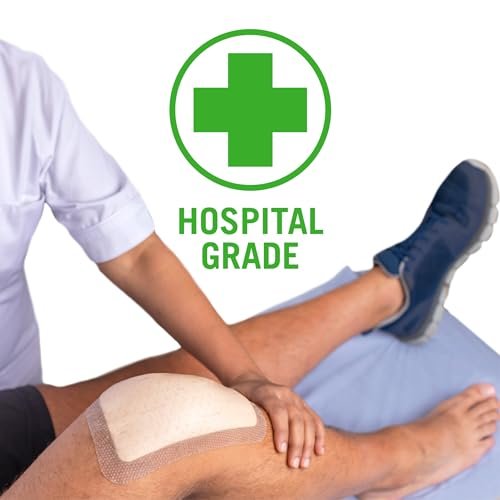 Mepilex Border Flex Lite 3 x 3 Zoll (7,5 x 7,5 cm) – Krankenhausqualität Wundauflage für kleine chirurgische Wunden, Schürfwunden und Blasen – Mehrlagig haftend für den mehrtägigen Einsatz