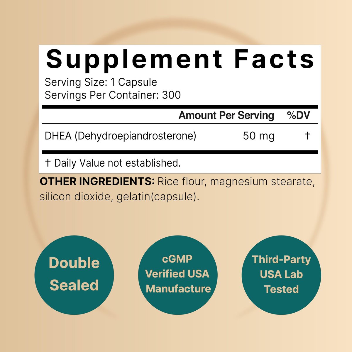 NatureBell DHA 50 mg für Männer und Frauen, 300 Kapseln | Mikronisiert für bessere Absorption | Pflanzliche Quelle | Unterstützt Energie, Stoffwechsel & gesundes Altern | Non-GMO, hergestellt in den USA