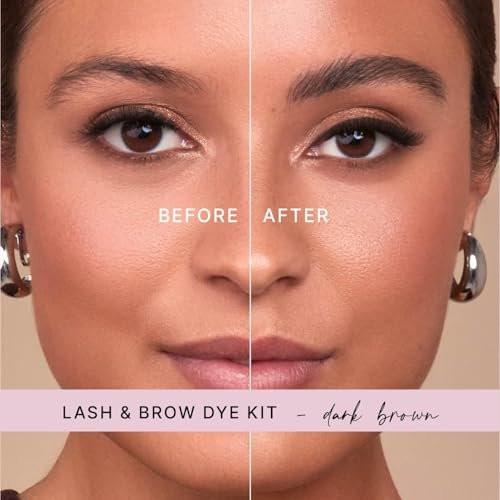 1000 Hour Professional Formula Lash & Brow Kit – Definierte Brauen mit langanhaltender Formel – Augenbrauen-Mascara und Brow Gel für atemberaubende Brauen, die bis zu 6 Wochen halten – 12 Anwendungen – Dunkelbraun