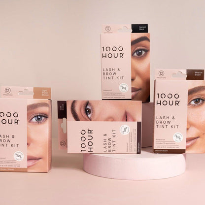 1000 Hour Professional Formula Lash & Brow Kit – Definierte Brauen mit langanhaltender Formel – Augenbrauen-Mascara und Brow Gel für atemberaubende Brauen, die bis zu 6 Wochen halten – 12 Anwendungen – Dunkelbraun