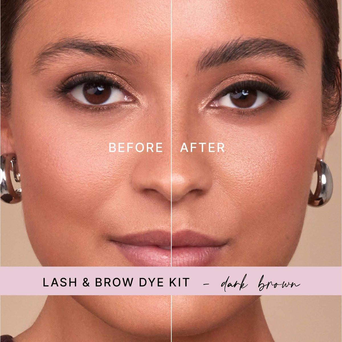 1000 Hour Professional Formula Lash & Brow Kit – Definierte Brauen mit langanhaltender Formel – Augenbrauen-Mascara und Brow Gel für atemberaubende Brauen, die bis zu 6 Wochen halten – 12 Anwendungen – Dunkelbraun