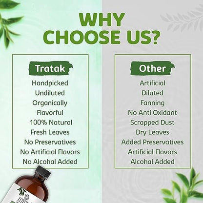 TRATAK ORGANICS Teebaumöl für Haut, Haare & Nägel - 118 ml - 100% reines natürliches Teebaumöl (Australische Melaleuca) für Wirksamkeit - Verwendung in allgemeinem Wohlbefinden, Aromatherapie & DIY-Seife