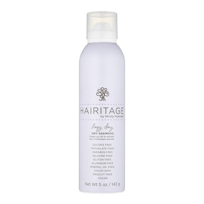 Hairitage Volumizing Trockenshampoo für Frauen – Volumen + Textur – Für trockenes, dunkles, blondes, brünettes & fettiges Haar – Sauber + Sulfatfrei – Farbsicher – Kirsch- & Amberduft, 150 ml