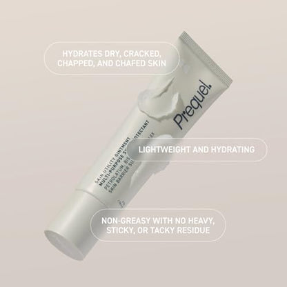 Prequel Skin Utility Ointment – Feuchtigkeitsspendende Schutzsalbe für Gesicht und Körper mit 45% Petrolatum, für trockene Haut und rissige Hände