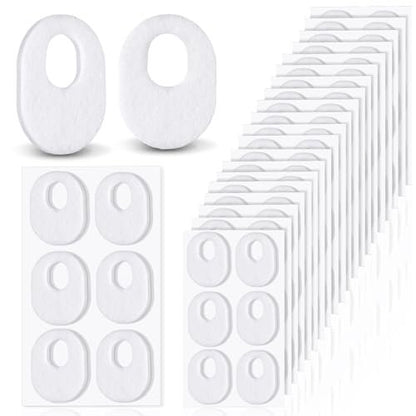 WILLBOND 120 Stück Hornhautpads aus weichem Filz, ovale Form, für Fußsohle, Klebepads gegen Hühneraugen und Hornhaut, für Männer und Frauen, Schmerzlinderung an Zehen und Ferse (Weiß)