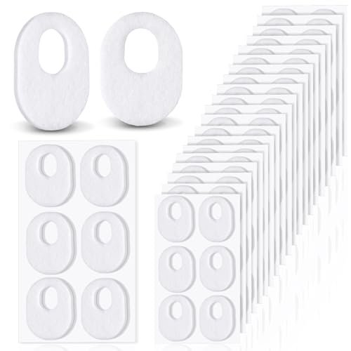 WILLBOND 120 Stück Hornhautpads aus weichem Filz, ovale Form, für Fußsohle, Klebepads gegen Hühneraugen und Hornhaut, für Männer und Frauen, Schmerzlinderung an Zehen und Ferse (Weiß)