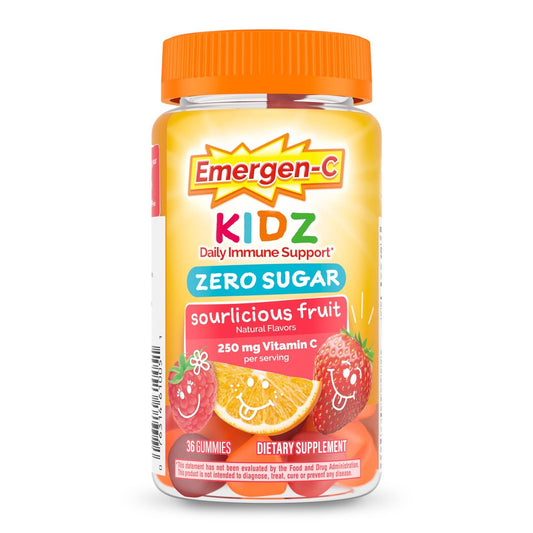 Emergen-C Zero Sugar Immune Support Kidz Gummies – 36 Stück, Vitamin C für Kinder