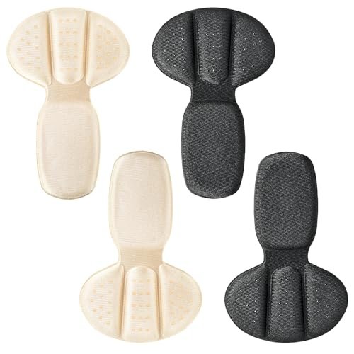 Fersenpolster-Pads, 4 Stück Mesh-Klebeferseneinlagen für Stiefel, zu große Schuhe, wiederverwendbare Fersenschoner für Damen und Herren, Anti-Blasen-Schuhpolster