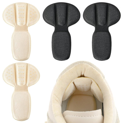 Fersenpolster-Pads, 4 Stück Mesh-Klebeferseneinlagen für Stiefel, zu große Schuhe, wiederverwendbare Fersenschoner für Damen und Herren, Anti-Blasen-Schuhpolster