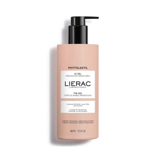 Lierac Phytolastil Schwangerschafts-Stretchmarken-Präventions-Creme-Gel – Hydratisiert, pflegt und beruhigt die Haut an Bauch, Brust und Gesäß – 400 ml