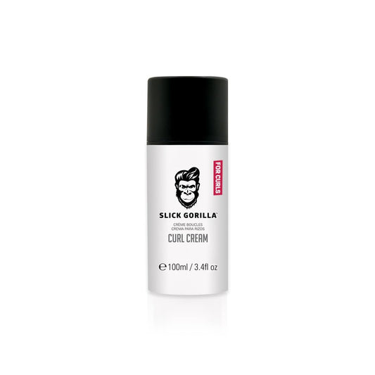 Slick Gorilla Curl Cream für Männer | 3,38 Fl Oz (100 ml) | Parabenfreier Feuchtigkeitsspender mit leichtem Halt für welliges & lockiges Haar | Frizz-Kontrolle | Lockenverstärker | Nicht fettend | Für den täglichen Gebrauch