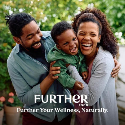 Further Food Chocolate Collagen Peptides Pulver mit Reishi-Pilz - 100% Weidehaltung, hydrolysiert Typ 1 & 3, 20g Kollagen pro Portion, unterstützt Haut, Haare, Nägel & Gelenke, 11,36 Unzen