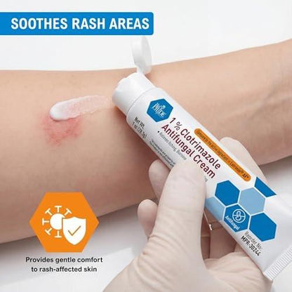 MED PRIDE 1% Clotrimazol Antimykotische Creme 28g - Behandlung von Pilzinfektionen der Haut - gegen Jock Itch, Fußpilz, Ringelflechte, Hautausschlag & lindert Juckreiz, Brennen