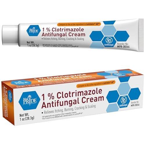 MED PRIDE 1% Clotrimazol Antimykotische Creme 28g - Behandlung von Pilzinfektionen der Haut - gegen Jock Itch, Fußpilz, Ringelflechte, Hautausschlag & lindert Juckreiz, Brennen