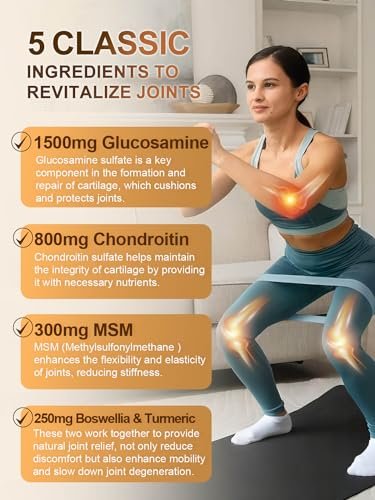 NATURE TARGET Glucosamin Chondroitin – Gelenkergänzung für Frauen & Männer, mit MSM, Kollagen, ohne Schalentiere, 120 Kapseln