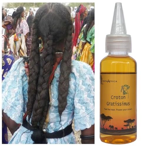 West African Scalp Awaken Öl — Kräuterblend mit Rizinusöl und Rosmarinöl für voller aussehendes und stärkeres Haar für 3C–4C krauses & lockiges Haar