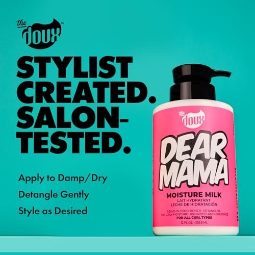 The Doux DEAR MAMA Moisture Milk – Leave-in Conditioner für lockiges Haar mit Aloe & Ananas – Curl Refresher, Entwirrer & Tiefenpflege für natürliches Haar