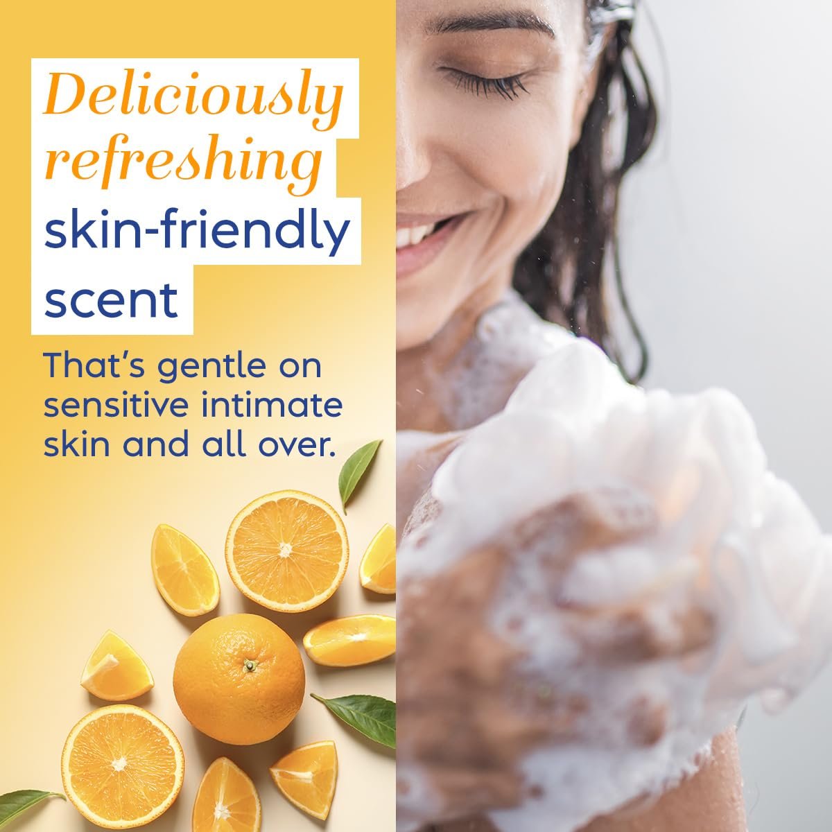 Vagisil Intimwaschgel für die Intimhygiene, Scentsitive Scents, pH-ausgeglichen und gynäkologisch getestet, Citrus Paradise, 355 ml (1er-Pack)