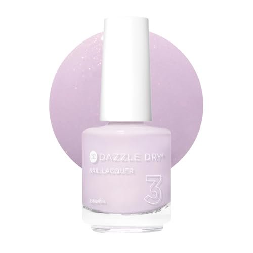 Dazzle Dry Nagellack (Schritt 3) - Lovely Lilac - Helles Lila mit rosa Schimmereffekt, vollständige Deckkraft (0,5 fl oz)