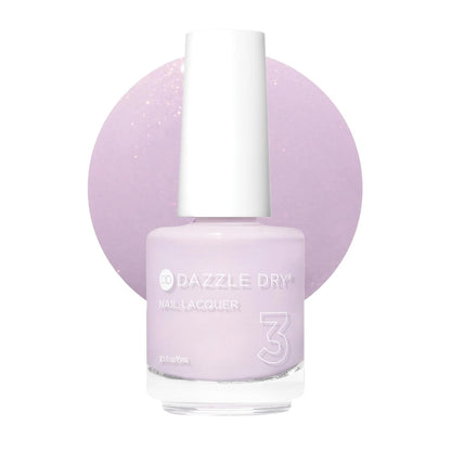 Dazzle Dry Nagellack (Schritt 3) - Lovely Lilac - Helles Lila mit rosa Schimmereffekt, vollständige Deckkraft (0,5 fl oz)