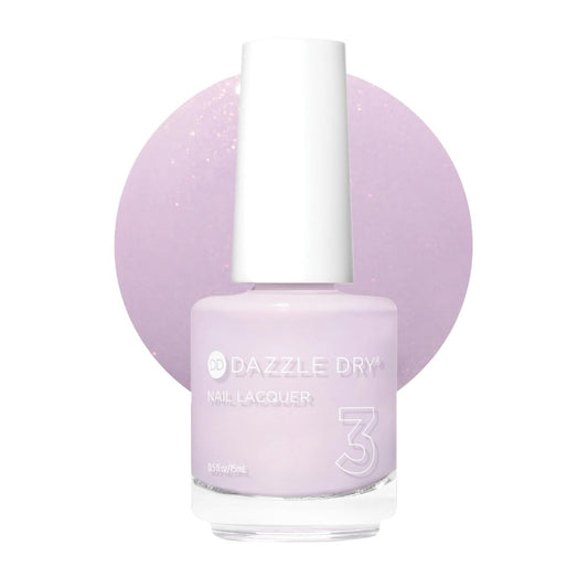 Dazzle Dry Nagellack (Schritt 3) - Lovely Lilac - Helles Lila mit rosa Schimmereffekt, vollständige Deckkraft (0,5 fl oz)