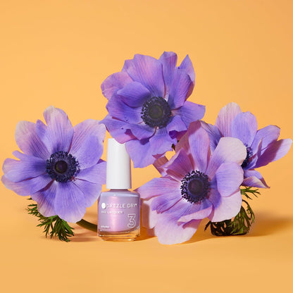 Dazzle Dry Nagellack (Schritt 3) - Lovely Lilac - Helles Lila mit rosa Schimmereffekt, vollständige Deckkraft (0,5 fl oz)