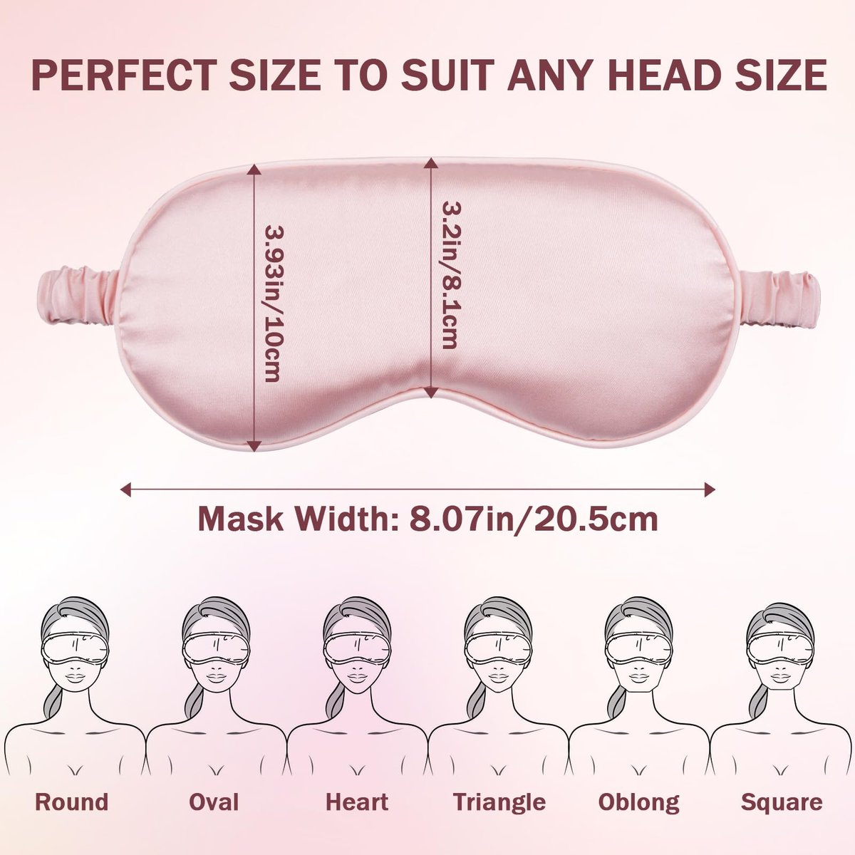 Amrules Schlafmaske Set mit 2 Stück, verstellbare Seiden-Augenmaske für erholsamen Schlaf, weiche Schlafbrille für Frauen, ideal zur Lichtblockierung, Reduzierung von Schwellungen und Verbesserung der Schlafqualität (Rosa & Schwarz)