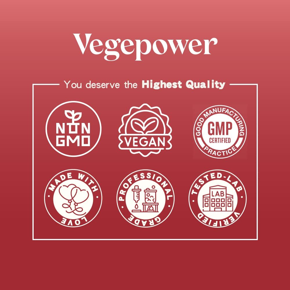 VEGEPOWER Eisen Gummibärchen für Frauen & Kinder - Multivitamin mit Vitamin C für Energieunterstützung, leckere Eisen-Vitamine mit Vitamin C für maximale Aufnahme - Vegan, Erdbeer 90 Stück
