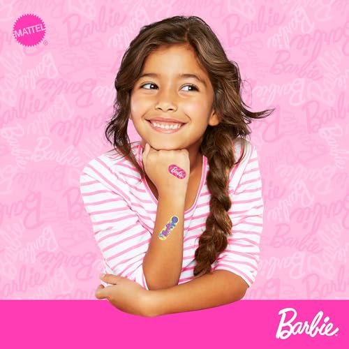 Smart Care Barbie Pflaster-Set für Kinder, 100 bunte Pflaster in verschiedenen Größen, inklusive Sammeldose im Barbie-Design