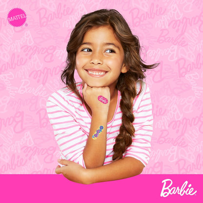 Smart Care Barbie Pflaster-Set für Kinder, 100 bunte Pflaster in verschiedenen Größen, inklusive Sammeldose im Barbie-Design