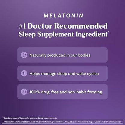Natrol Zeitverzögerte Melatonin Gummis, Schlafunterstützung für Erwachsene, 3 mg Melatonin, 45 Erdbeer-Gummis, bis zu 45 Tage Versorgung
