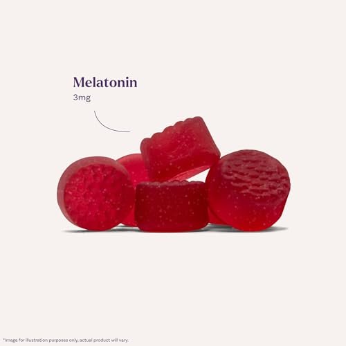 Natrol Time Release Melatonin Gummies – 3 mg Schlafunterstützung für Erwachsene, 65 Erdbeer-Gummis, bis zu 65 Tage Versorgung