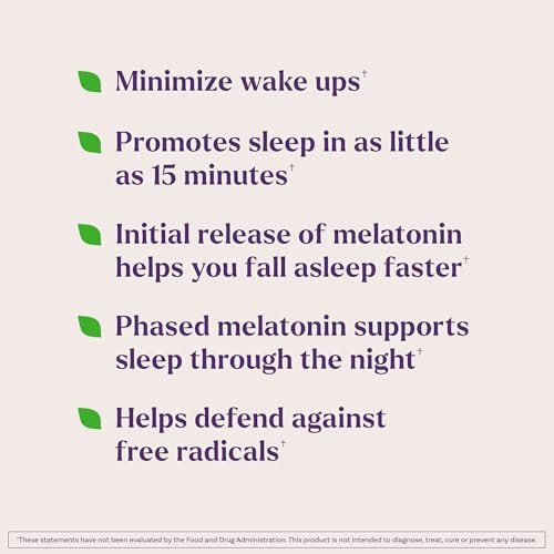 Natrol 10 mg Melatonin Gummies, Zeitfreisetzende Schlafgummis für Erwachsene, Minimiert Aufwachphasen, Erdbeergeschmack, 35 Stück, 35-Tage-Vorrat