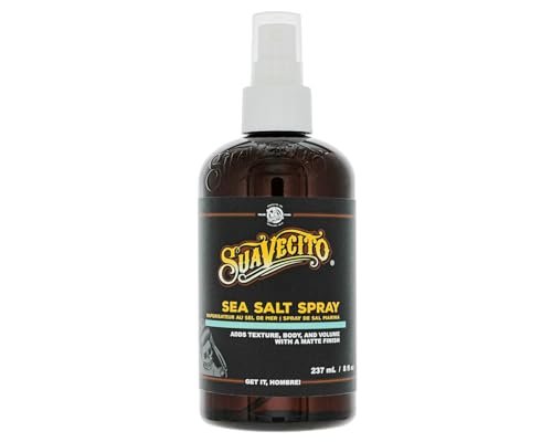 Suavecito Sea Salt Spray – Natürliches Haarvolumen und Textur mit leichtem Halt für Männer, alkohol- & parabenfrei, 237 ml