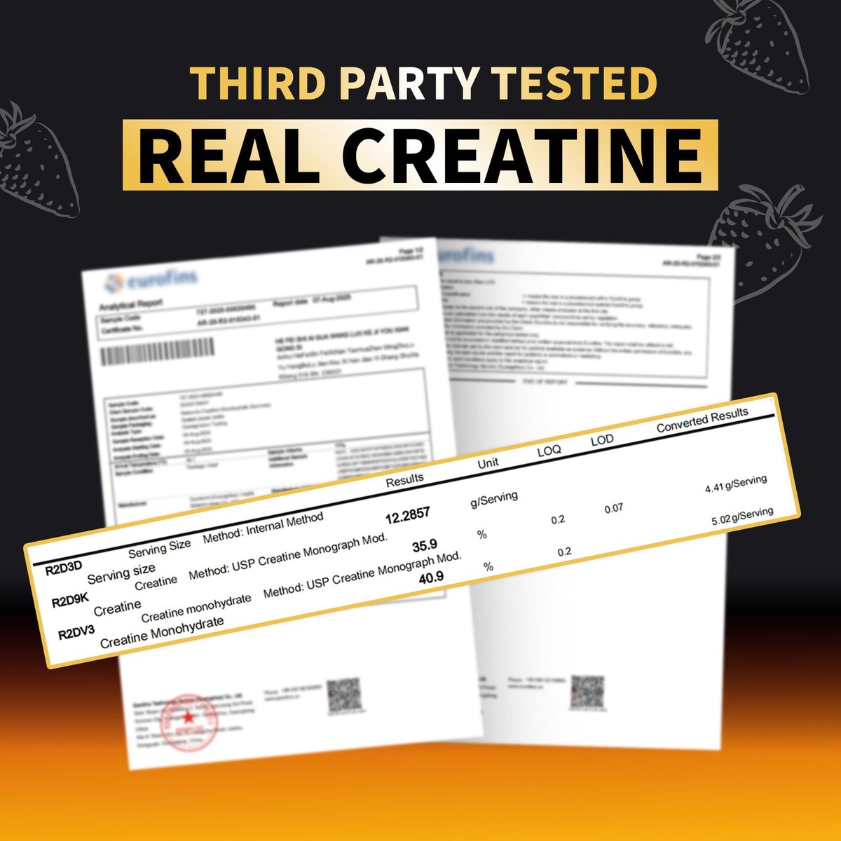 Nutravita NSF-zertifizierte Creatine Gummibärchen - Creatin-Monohydrat-Gummis für Männer und Frauen - 5 g Creatin-Monohydrat pro Portion - Zuckerfrei, Vegan, Erdbeergeschmack, 120 Stück