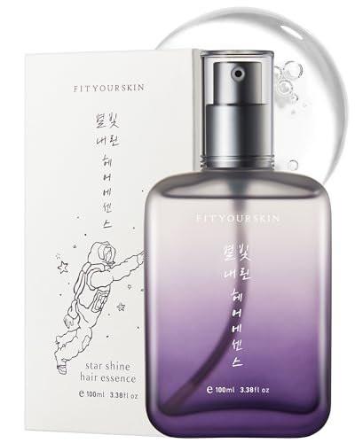 FIT YOUR SKIN Star Shine Hair Essence (100 ml) – Perfumer-Kreiertes Blumen-Moschus Haaröl Serum – Leichte Anti-Frizz Pflege für fliegende Haare & trockene Spitzen, mit Sacha Inchi & Arganöl, nicht fettend, K-Beauty