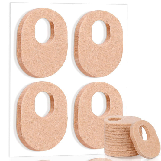 WILLBOND 48er Pack Hornhautpads, weich, 1/4 Zoll dick, oval, mit Kleber, für Männer und Frauen, zur Schmerzlinderung (Nude, 1/4 Zoll)